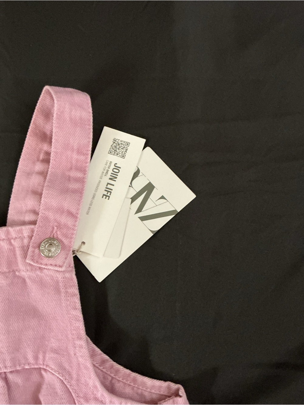 Zara Light Pink Girls' Cotton Overalls - Picture 10 of 16